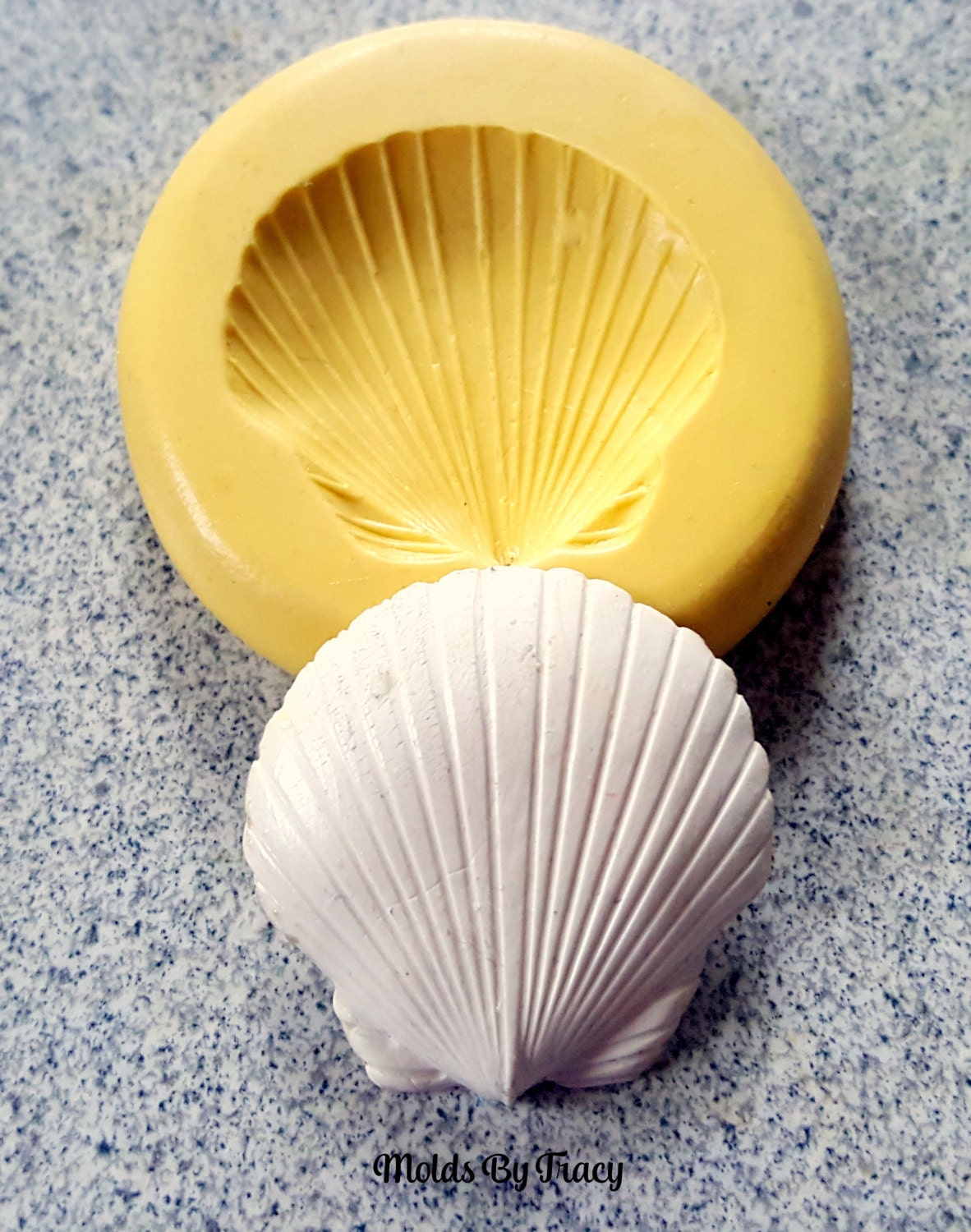 Sea Shell Silicone Mold Food Safe Mold Flexible by MoldsByTracy