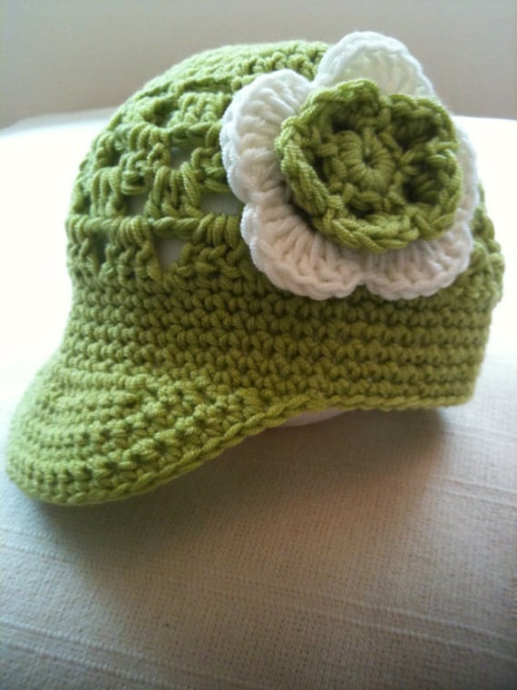 Crochet Pattern: Baby Visor Beanie 0012 Permission to Sell