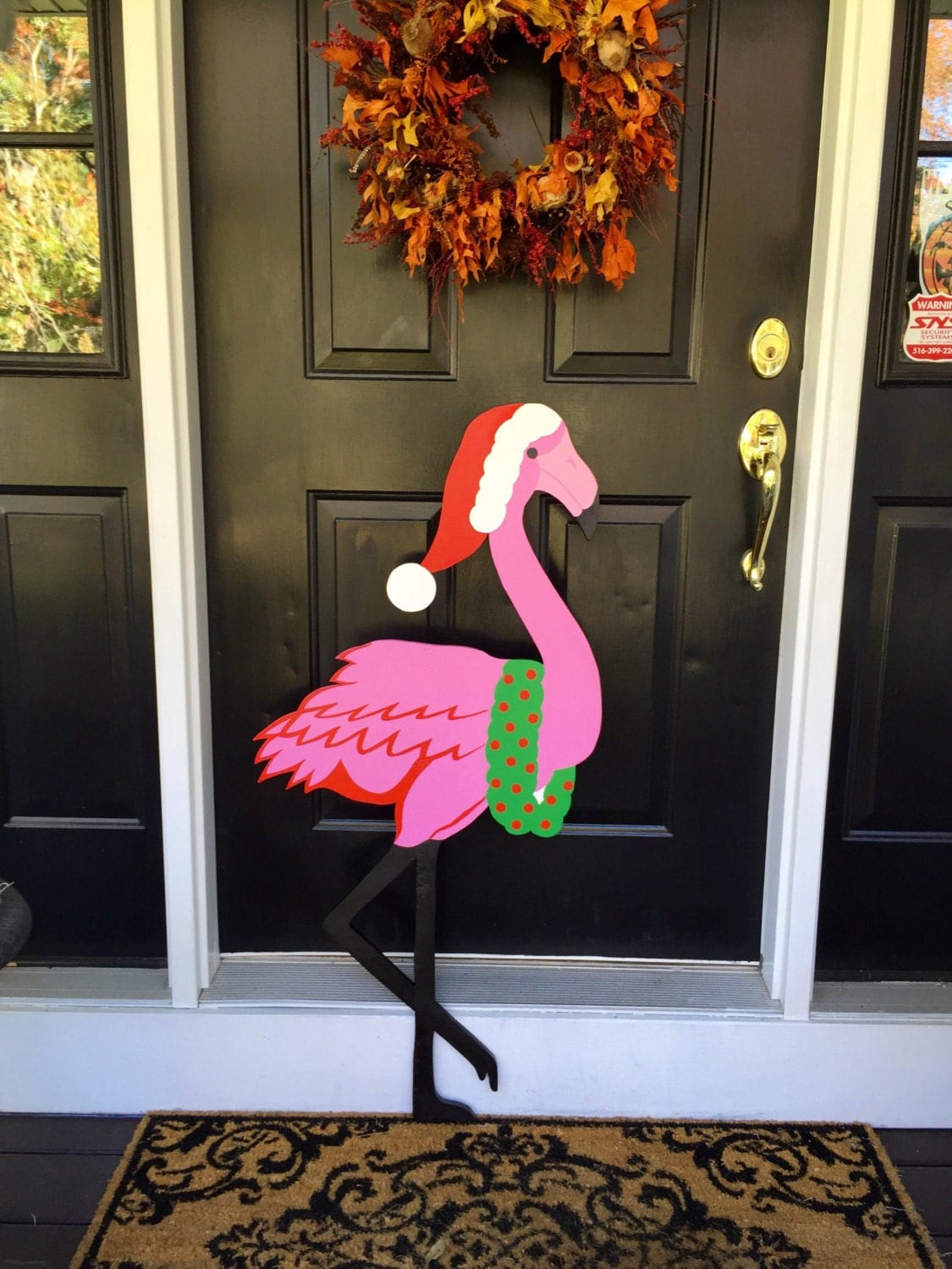 Christmas Flamingo Outdoor Lawn Decoration