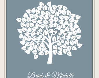 Wedding Signature Tree Guest Book Alternative Guest Book Bridal Shower Wedding Anniversary Baby Shower Tree Guest Book - 60677