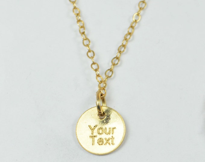 Tiny Monogram Necklace, Gold Filled Necklace, Gold Filled Jewelry, Monogram Pendant, Gold Jewelry, Letter Pendant, Gold Pendant, Alphabet