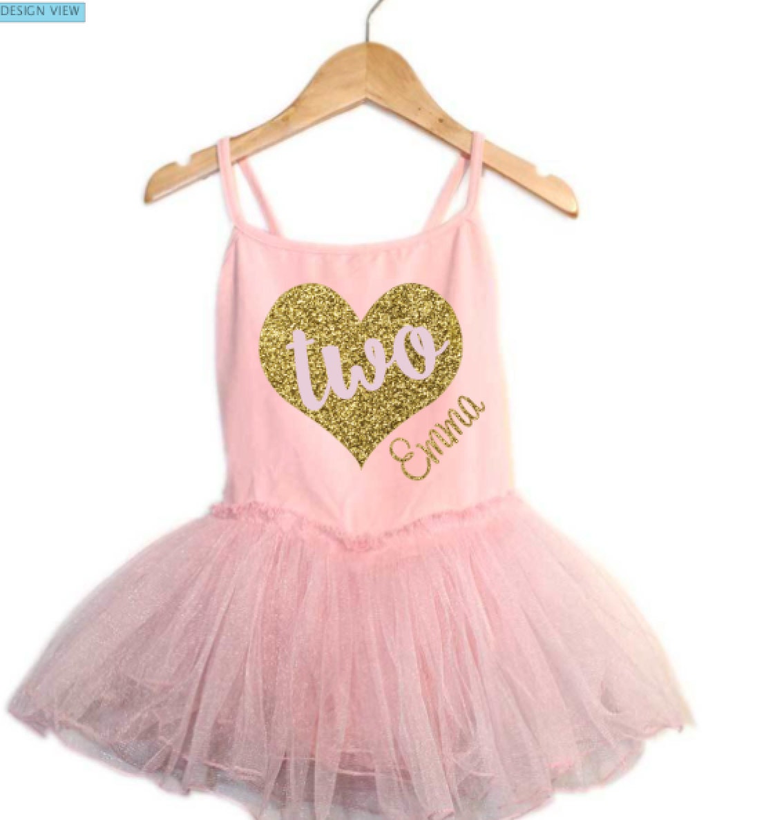 Pink Tutu Dress Pink and Gold Birthday Birthday Tutu First