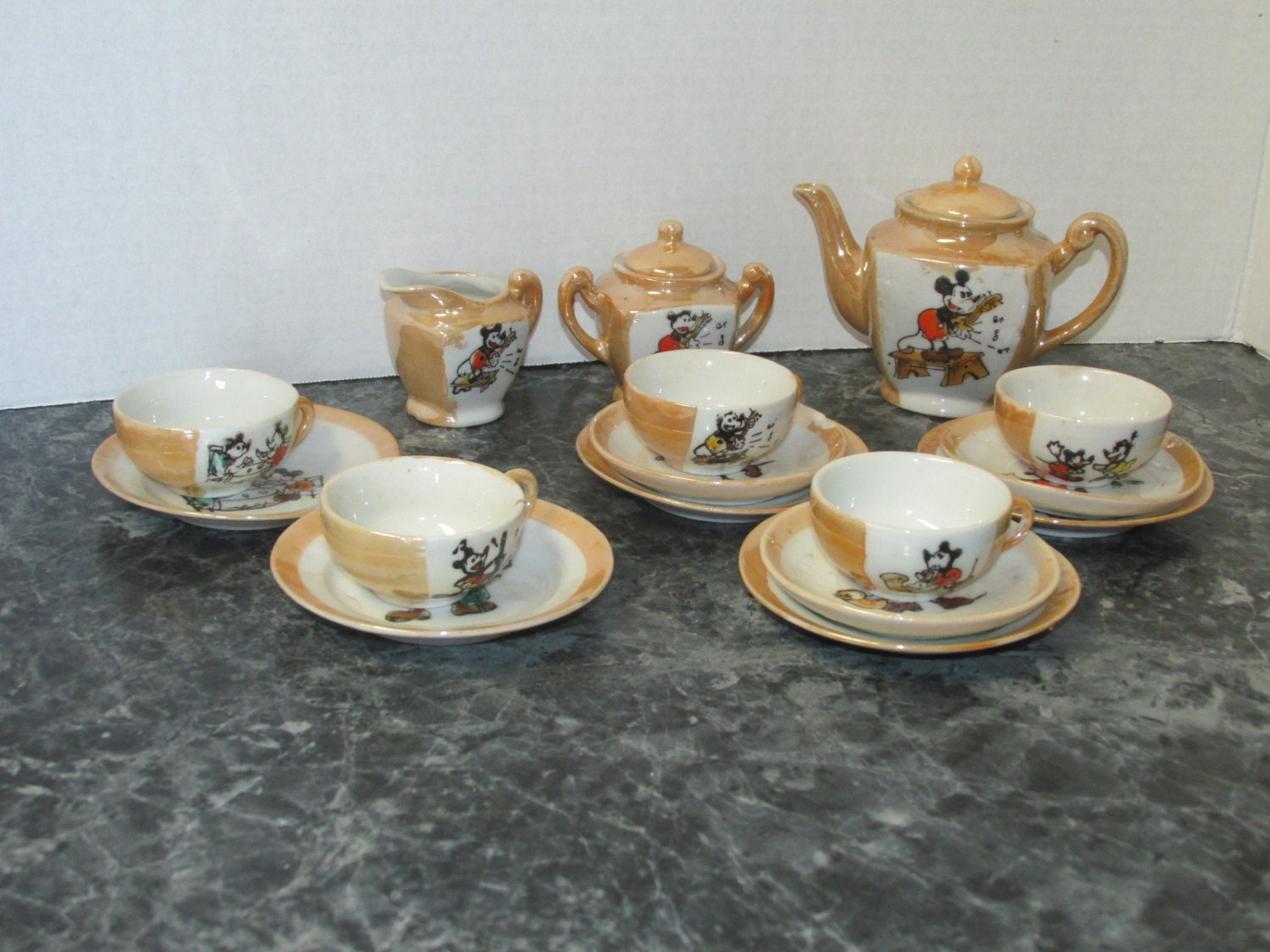 mouse tea set