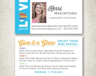 Rodan and Fields Mini Facial Business Cards