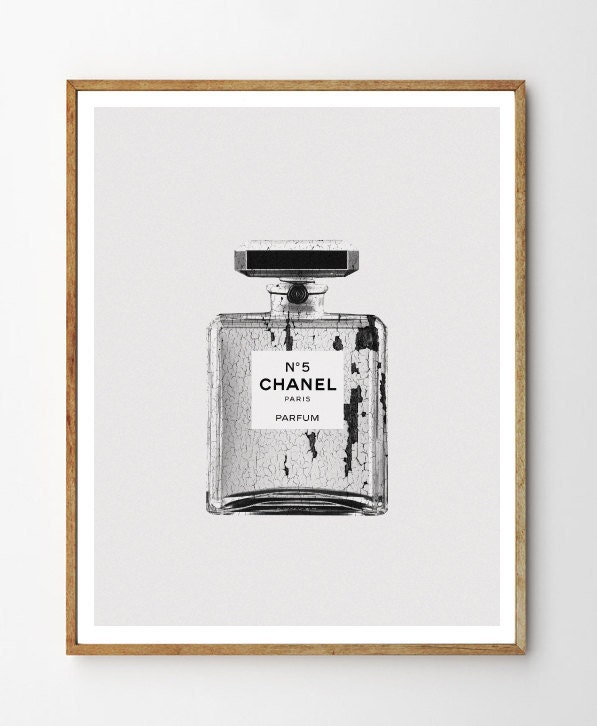 Chanel Perfume Bottle Print Instant Download by ILKADesign