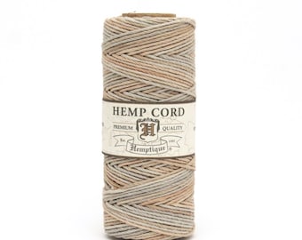 Hemptique Hemp Macrame Cord Sandalwood Eco Friendly Natural Twine 62.5m