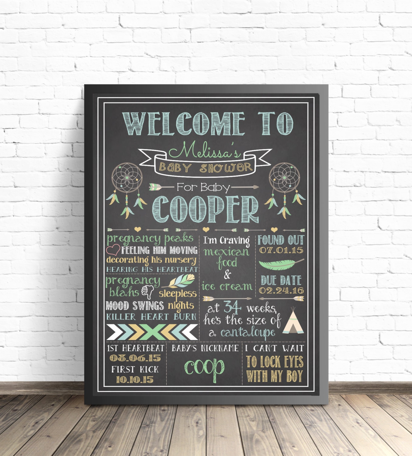 baby shower welcome board ideas