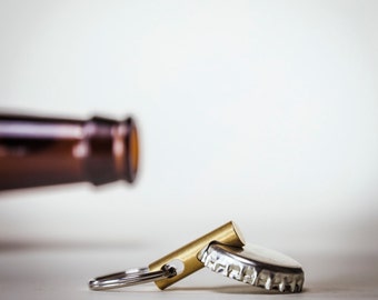 Keychain Bottle Opener - EDC Tool - CNC Brass Keychain Tool