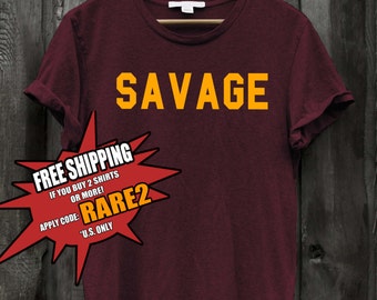 Savage Tshirt and sweater for men and women unisex cotton rapper ootd