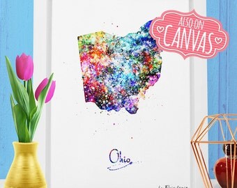 Ohio Wall Art ohio skyline | etsy Ohio Wall Art ohio skyline | etsy