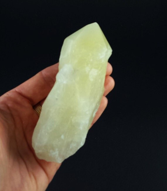Sulfur / Sulphur Crystal Quartz Point by GypsySueDesigns on Etsy