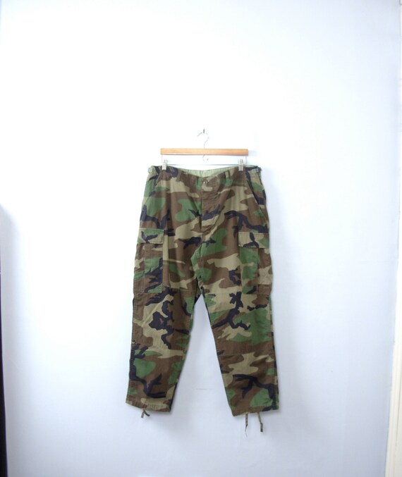 Vintage 90's grunge camo pants camouflage cargo pants