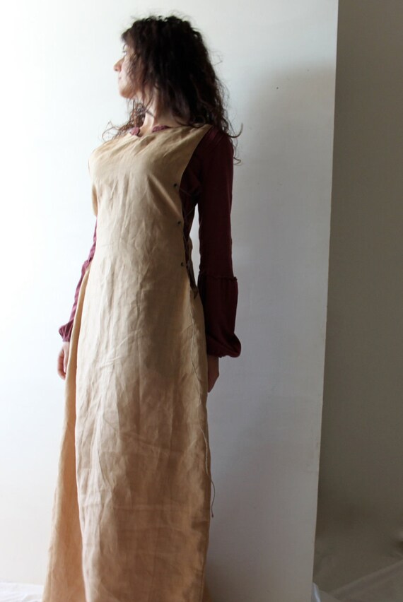 Medieval Dress Linen Tunic Dress Long dress medieval tunic