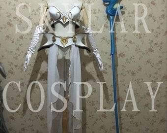 LOL League of Legends cosplay Classic skin Janna costume weapon