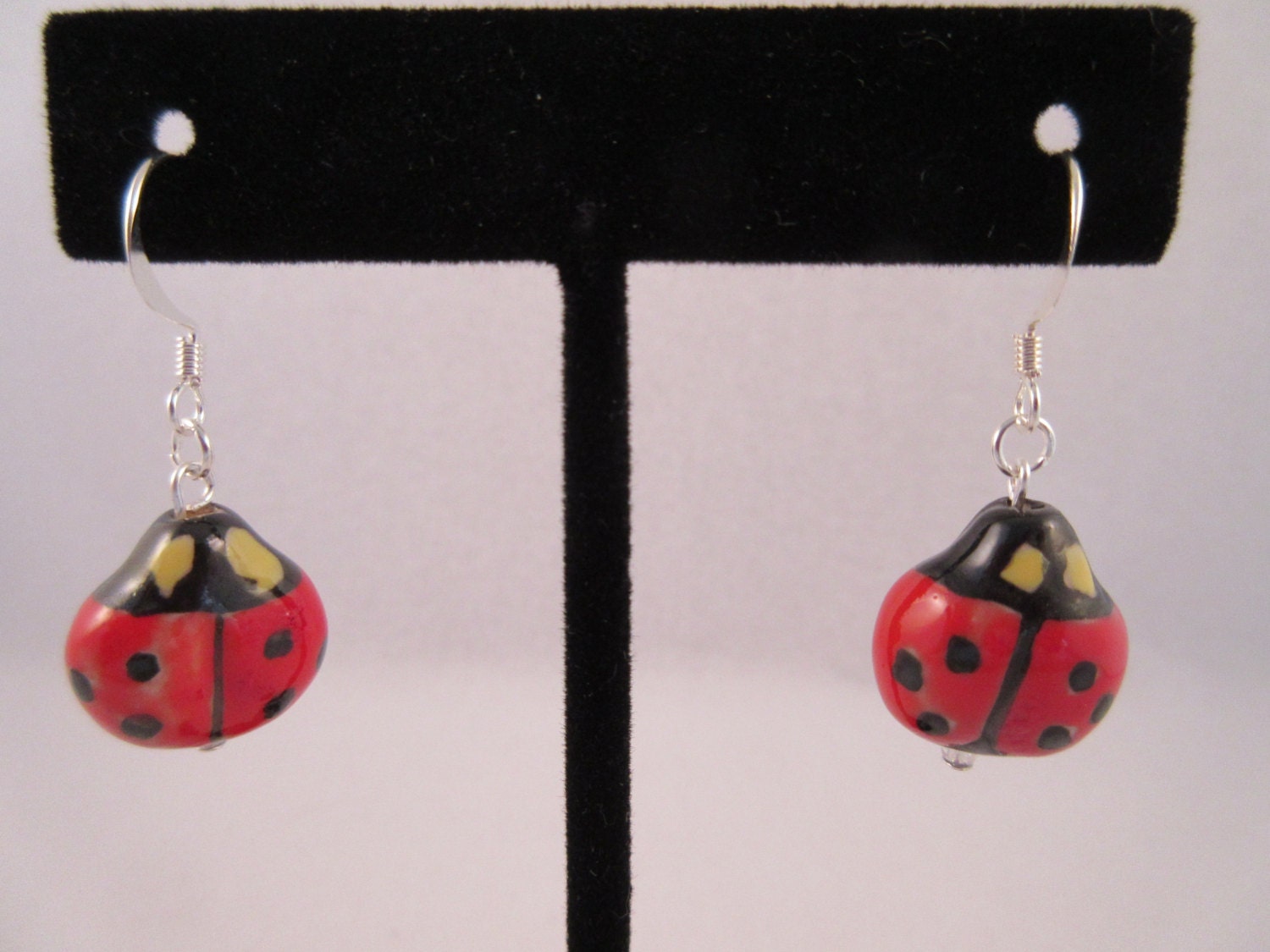 Lady Bug Earrings by DebraJeans on Etsy