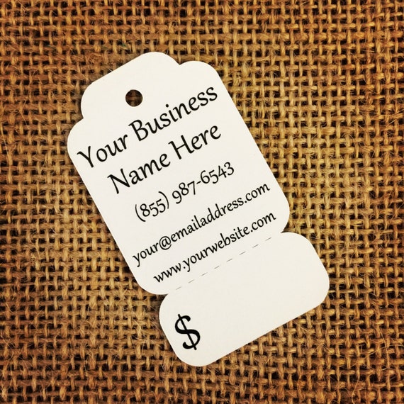 Price Tags Hang Tag Perforated Custom 4 Quantity: by Kraftcuts