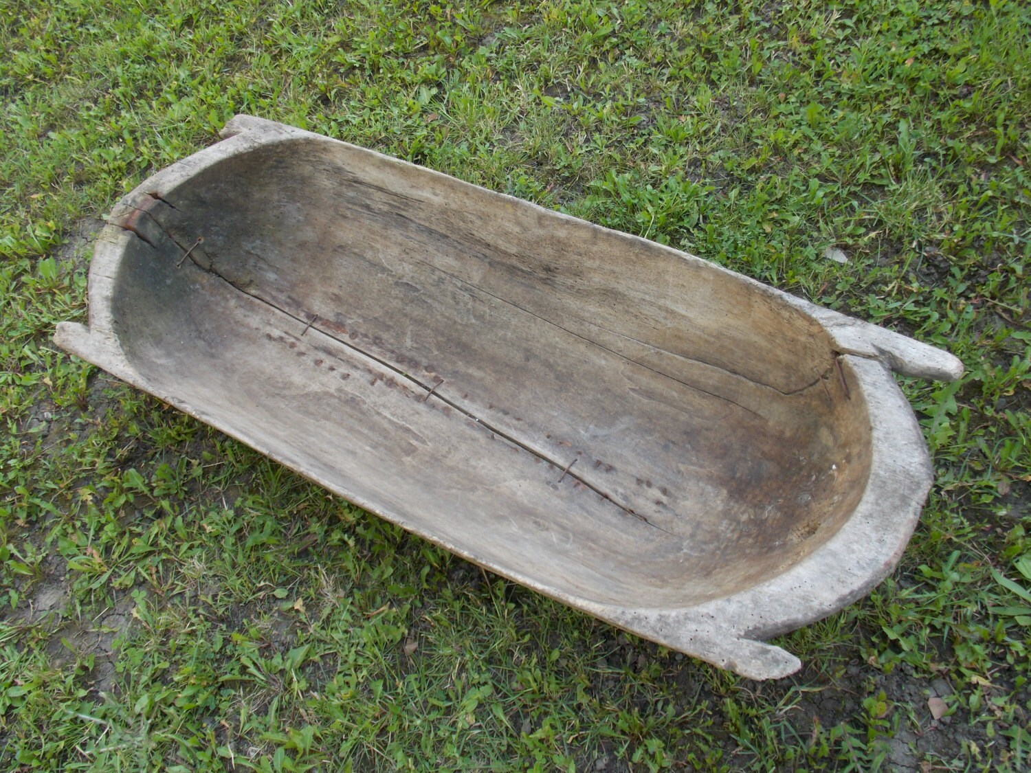 Primitive Wood Dough Bowl /Large Dough Bowl /Antique Dough