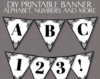 1920s banner printable party 20s theme by YouGrewPrintables