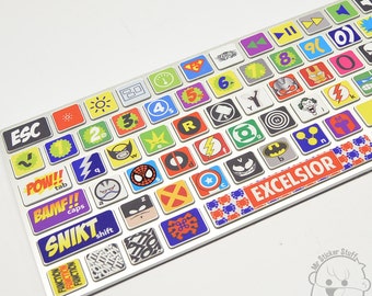 Super Hero Inspired Macbook Keyboard Skin / sticker