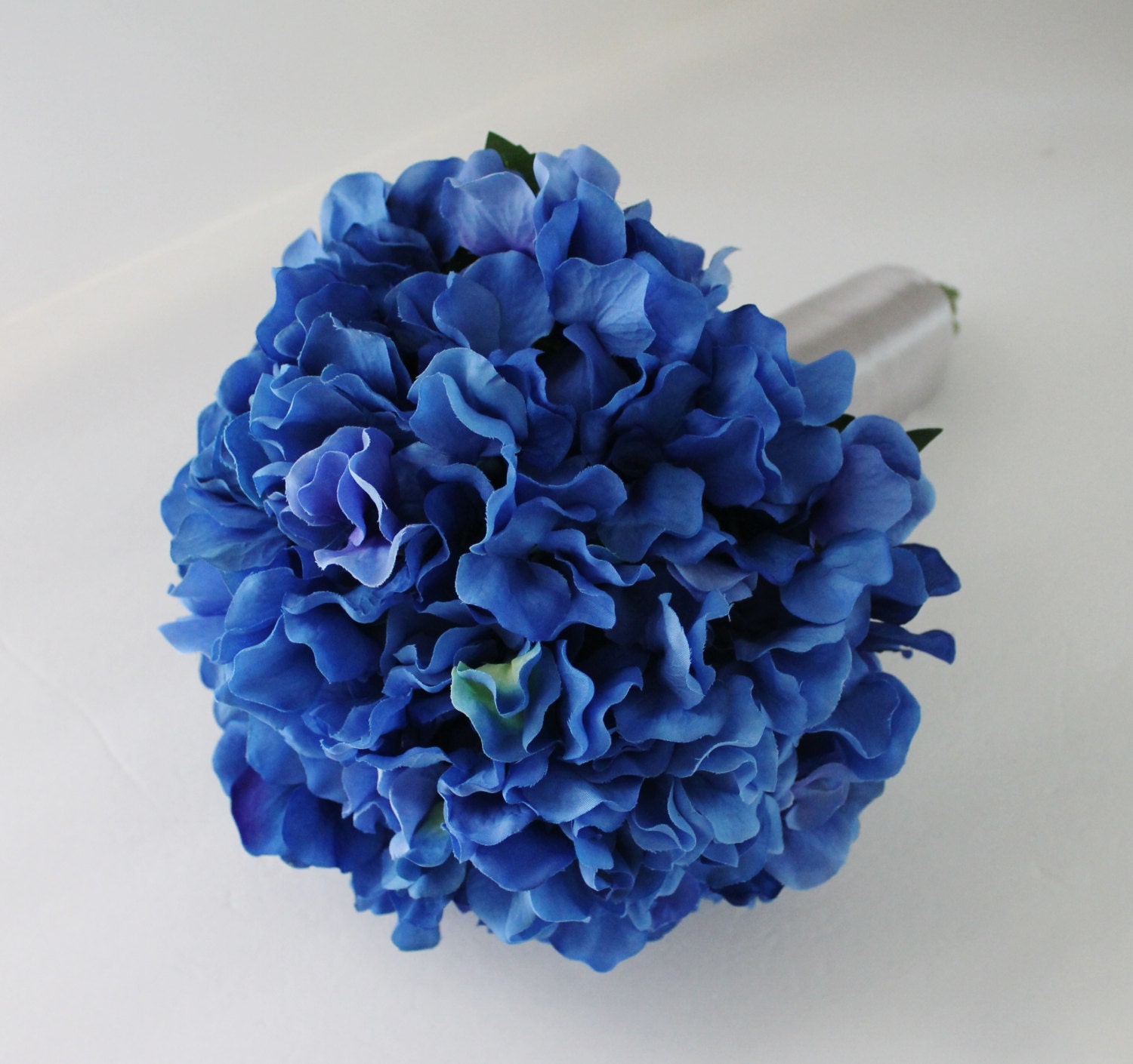 Royal Blue Hydrangea Silk Wedding Bouquet. Wedding Packages