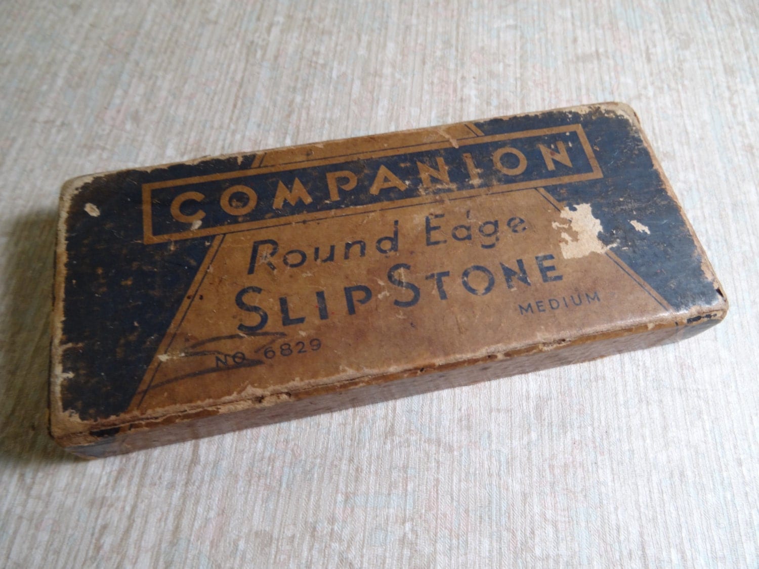 SALE Vintage Companion Slip Stone Sharpening Stone in