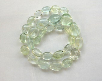 Shaded beryl aquamarine nugget beads AA+ 8-13mm 11.5" strand