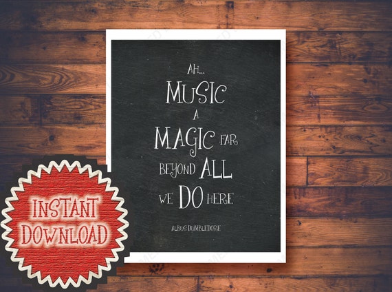 Dumbledore Quote Digital Download Print Harry Potter Movie