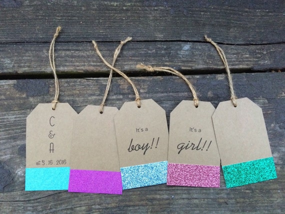 Cardstock tags // Kraft tags // Custom gift tags // custom tags // glitter tags // shop supplies // gift wrap // packaging