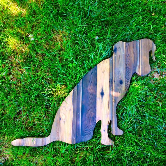 Reclaimed wood dog wall hanging YOUR DOG by GruberDesignsStudio