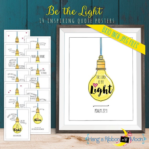 Be the Light: Poster Pack Digital Download