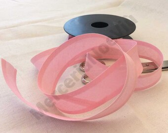 3 meters ( 3,27 yds) 1" pink bias tape