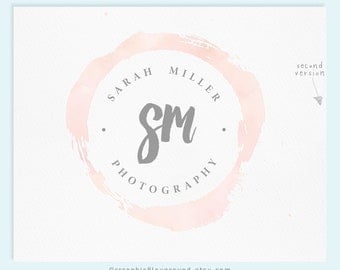 Premade Logo / Watercolor Logo / Photography Logo / Wedding Logo Monogram / Business Logo / Wedding Photography Logo / Watercolour Logo /