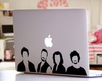 One Direction Band Inspired Silhouette Music Band Pop Culture MacBook Laptop Car Decal Sticker