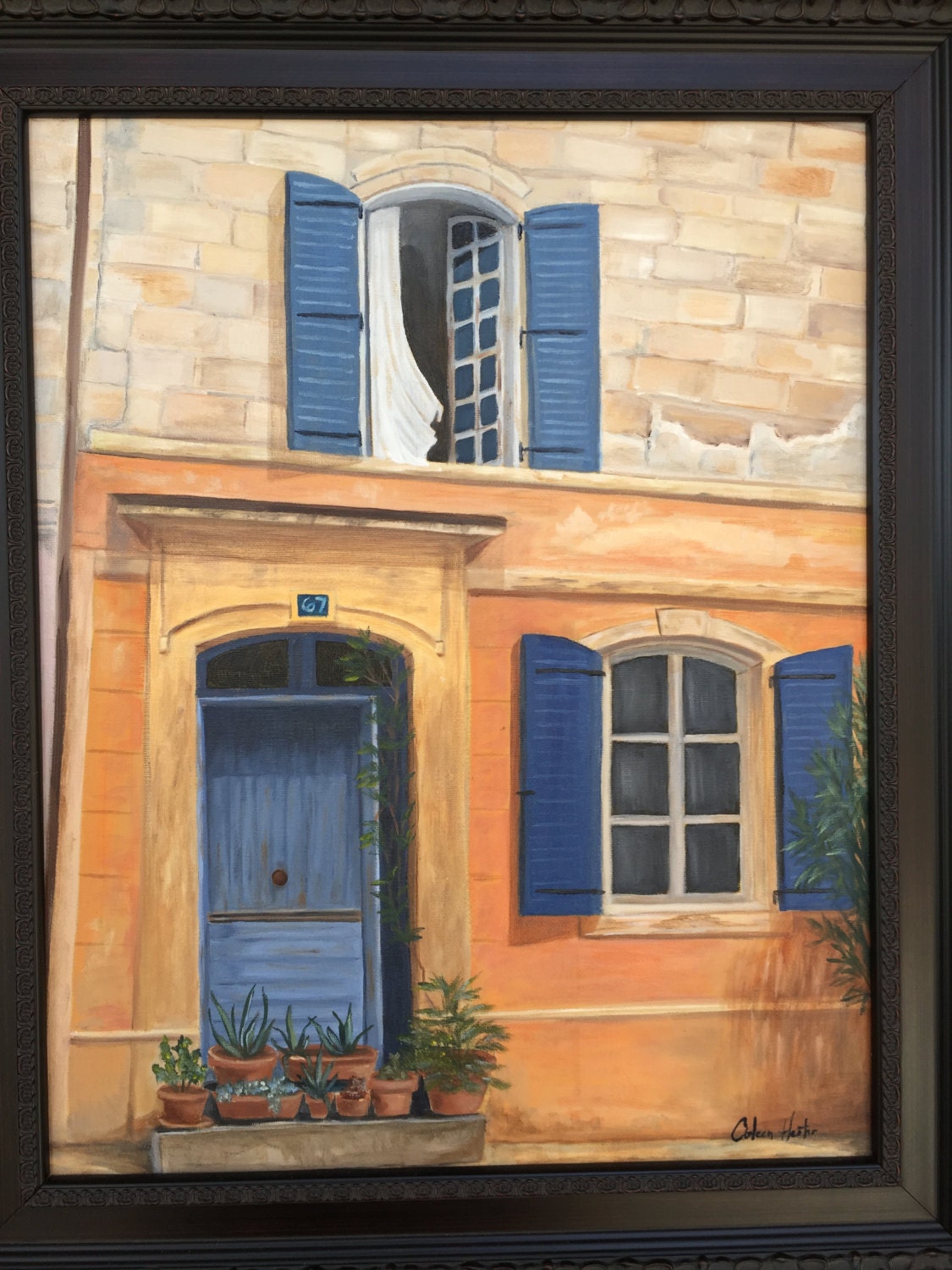 French Village House by ColeenHesterArt on Etsy