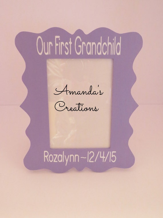 First Grandchild Picture Frame Grandbaby New by amandascreations05