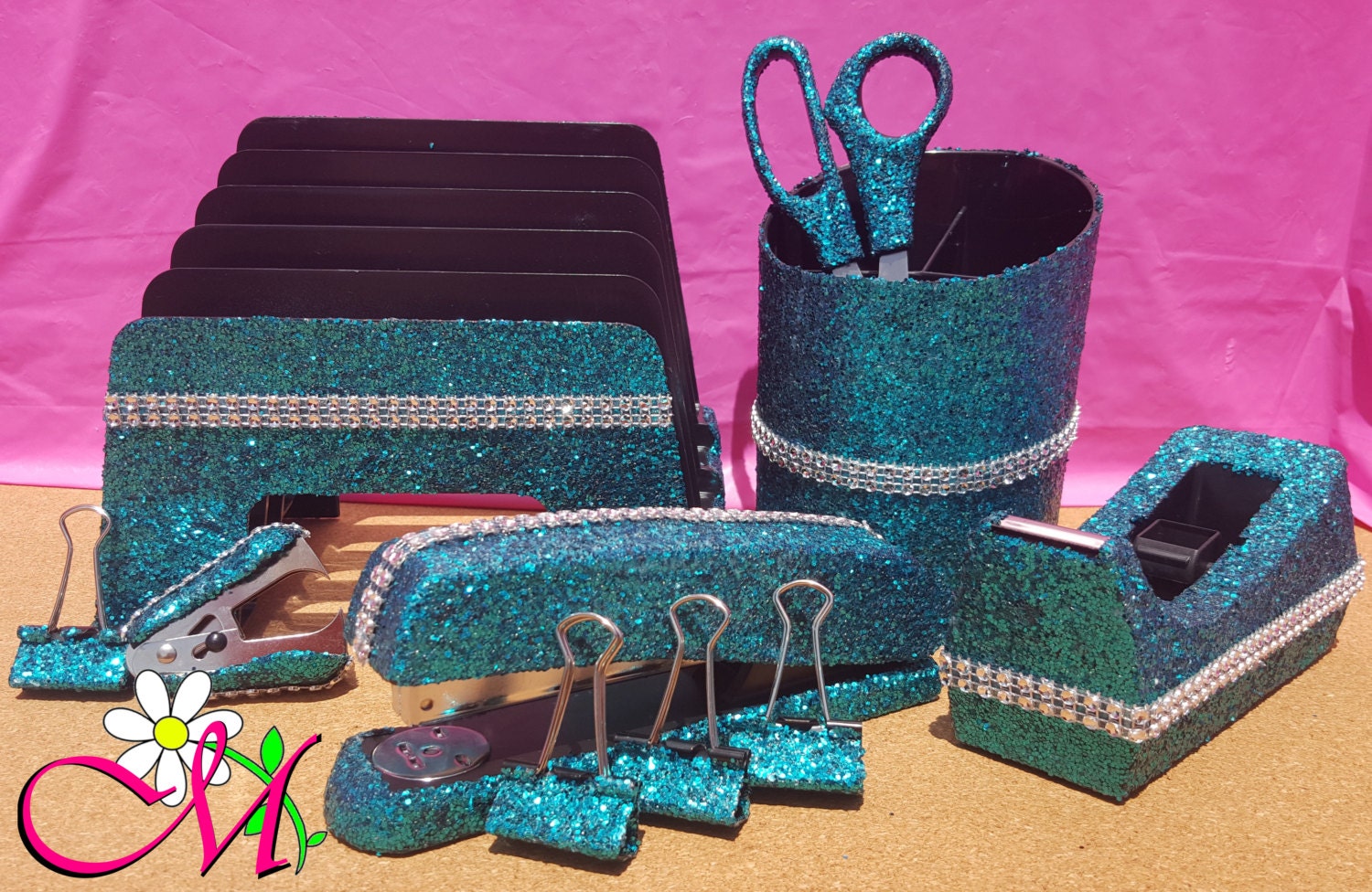 Glitter Office Supplies 10-Piece Set School Supplies