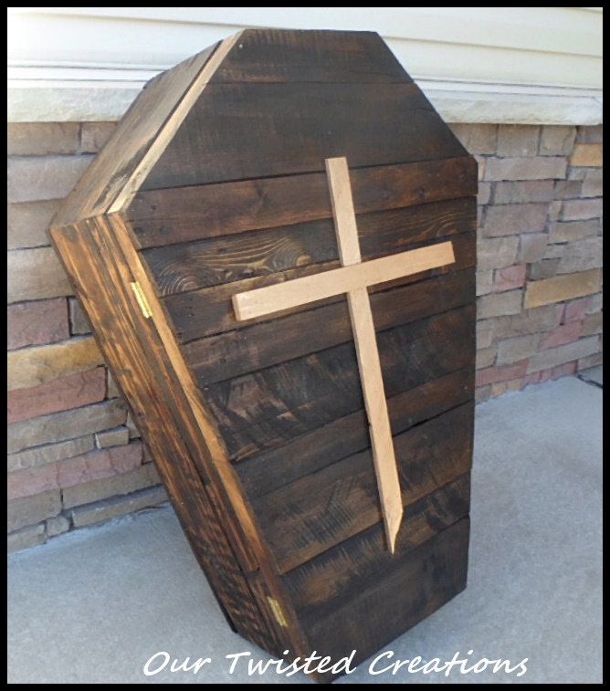 Wood Halloween Coffin Wood Casket Halloween Decorations