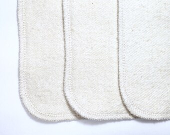 6 Organic hemp french terry cloth diaper inserts super trim! Super absorbent!