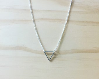 minimalist necklace jewelry triangle