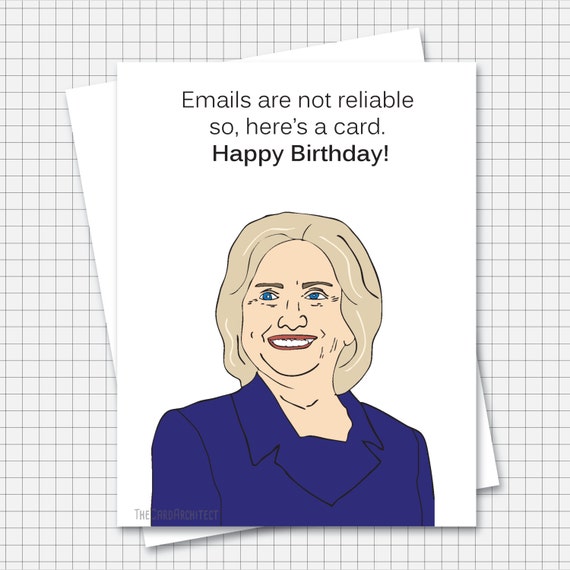 Hillary Clinton Birthday Card Funny Email