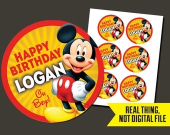 Mickey Stickers - Mickey Mouse Stickers - Mickey Birthday - Mickey Mouse Birthday