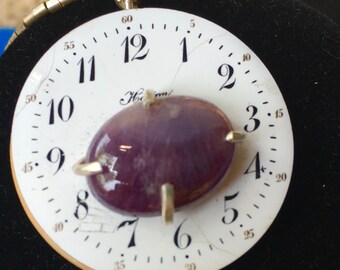 Vintage Watch Dial with Amethyst
