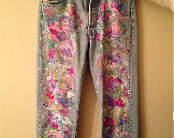 Splatter Paint Jeans