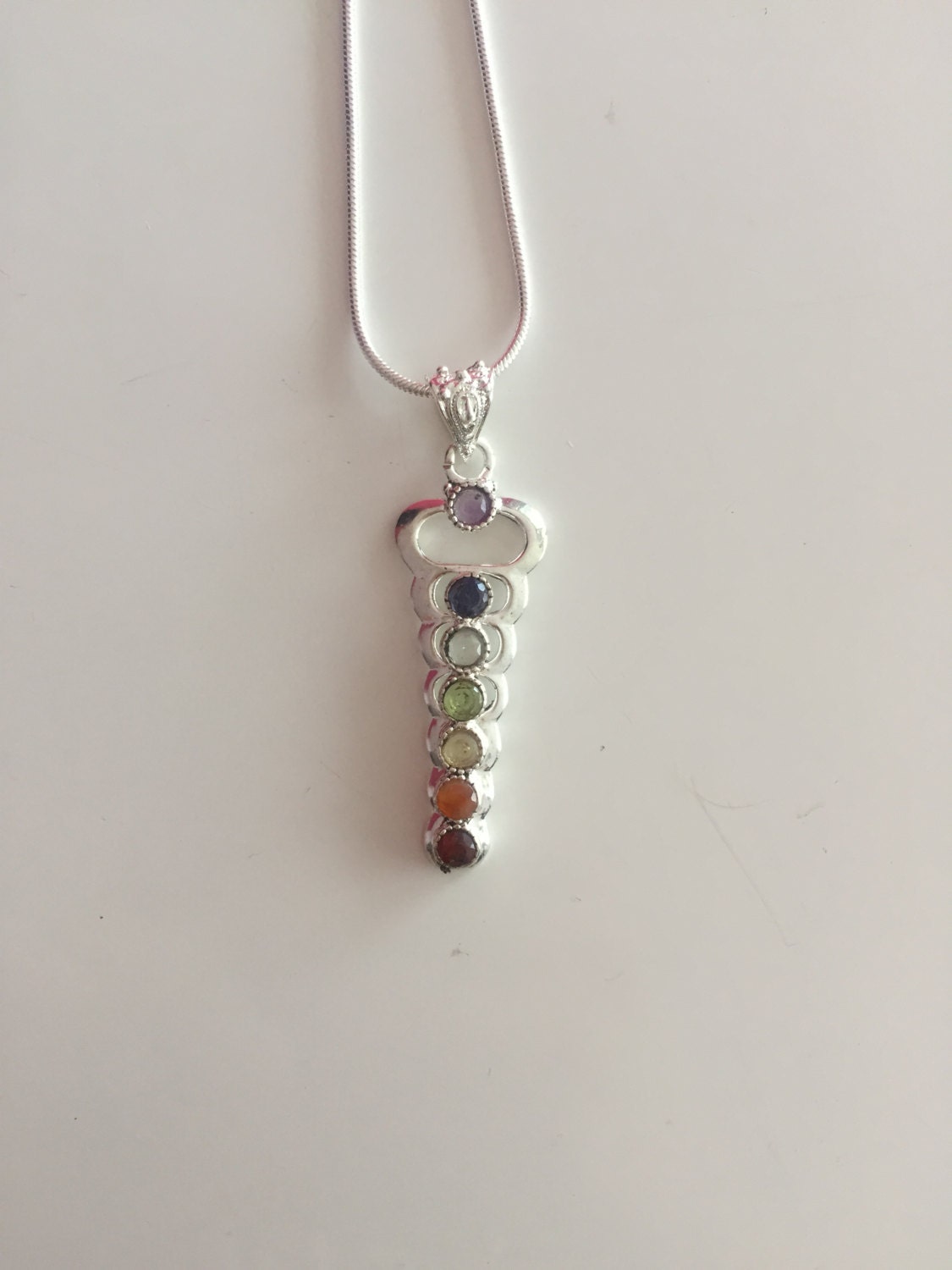 Chakra Pendant w/ Necklace / Chakra Jewelry by
