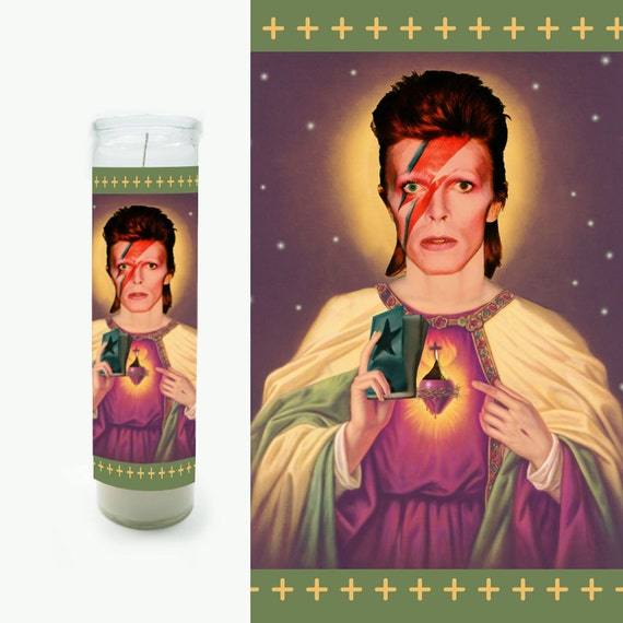 David Bowie Prayer Candle - David Bowie Poster- Instant Download - Aladdin Insane- Ziggy Stardust - Fan Art - Printable