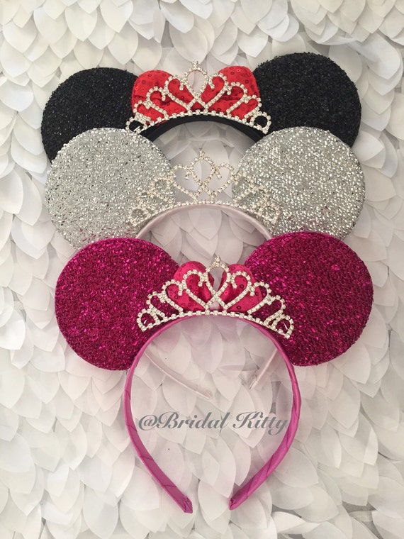 Disney Wedding Minnie Mouse Ears Crown Tiara Disney