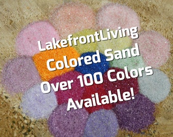 Colored Sand for Wedding Unity Sand - Craft Projects, Kids Play or Fairy Garden - 1/2 Pound +