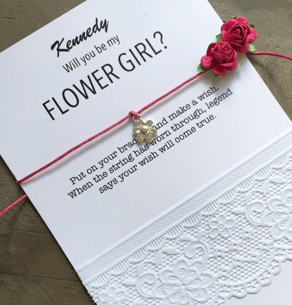 Flower girl invitation Flower girl PROPOSAL Will you be my
