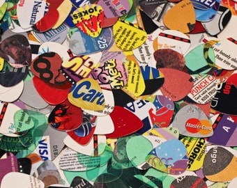 Guitar Picks from Recycled Materials - Set of 12