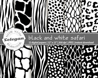wild skin pattern " Black and White Safari " leopard, giraffe, tiger, zebra, cheetah, reptile, wild, animal, skin, pattern, texture, 300dpi